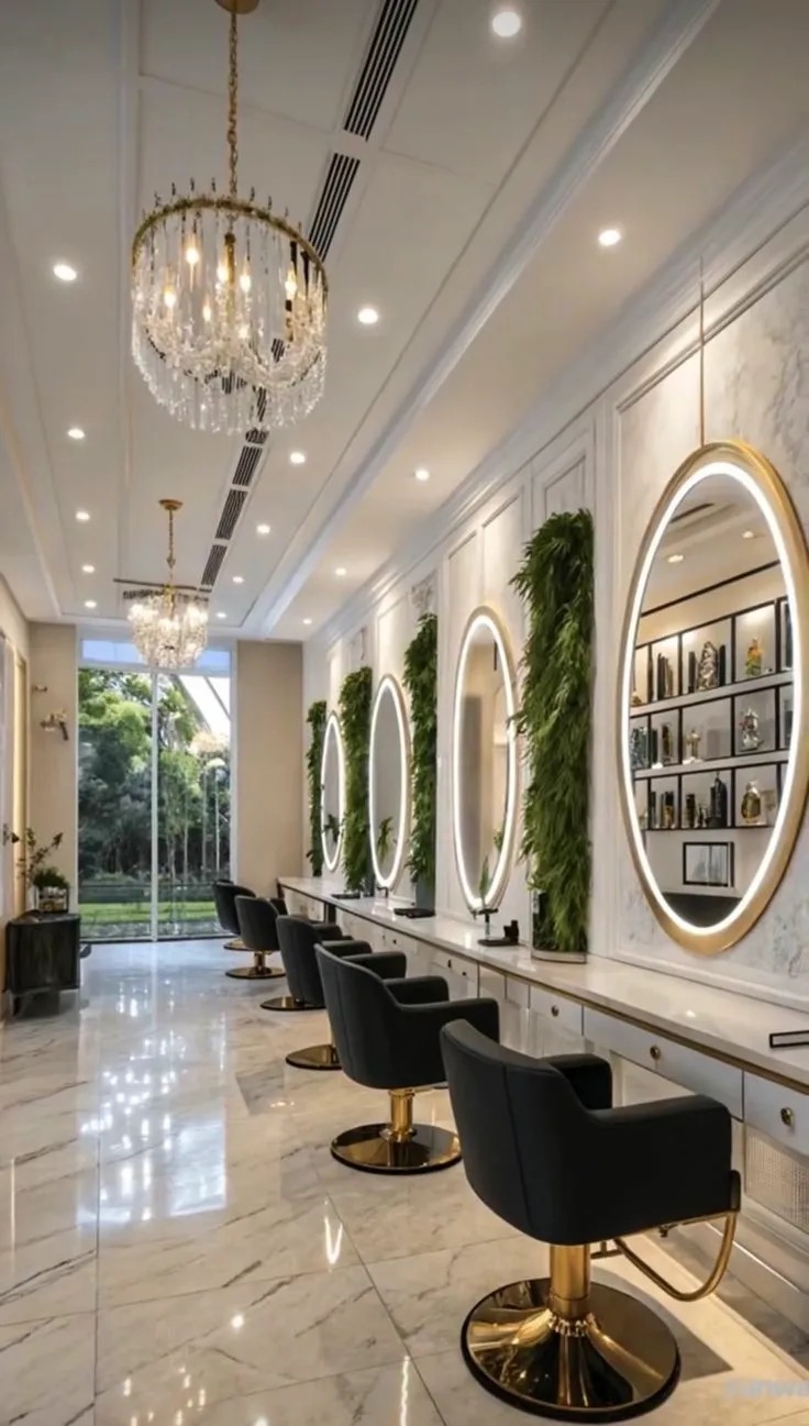 Wnętrze salonu urody Bloom Beauty Atelier — Warszawa Śródmieście